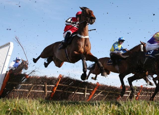 jumps racing action